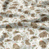 Tissu coton au métre motif Mammouths sur blanc