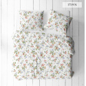 Linge de lit en flanelle avec fermeture, couleur Blanche, 140x200 cm