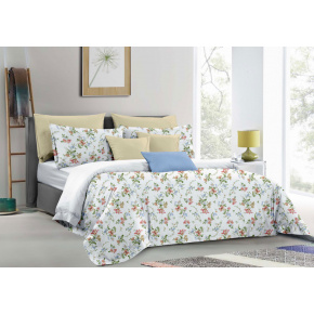 Linge de lit en flanelle avec fermeture, couleur Blanche, 140x200 cm