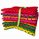 Coussin-40x40x2-cm-Noir-point-jaune