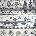 Tkanina bawełniana świąteczna wzór Szare jeleni
