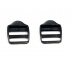 Boucles de réglage en plastique 40 mm  noir