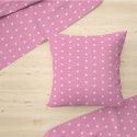 Tissu coton au mètre, 125 g/m², largeur 160 cm, imprimé Etoiles rose        