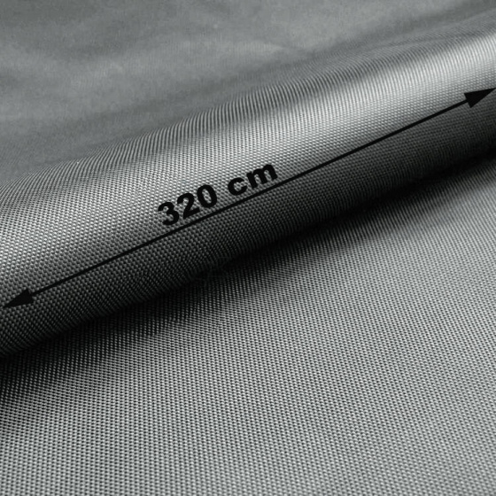 Nepromokavá látka Oxford WR Teflon, šíře 320 cm, Šedá