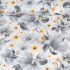 Tissu en coton au mètre, 125 g/m², largeur 160 cm, imprimé à fleurs