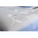 Nappe déperlante Carre, 140x180 cm, couleur blanche,  anti tache