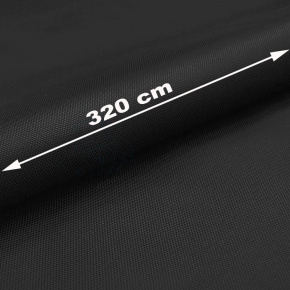 Tissu Oxford Téflon déperlant, 165 g/m², largeur 320 cm, couleur Noire