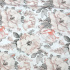 Tissu en coton au mètre, 125 g/m², largeur 160 cm, imprimé à pivoine sur fond blanc