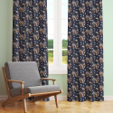 Tissu coton au métre imprimé Oriental bleu   