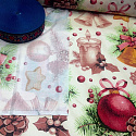 Vianočný vzor bavlnenej látky Vianoce  metráž 160 cm