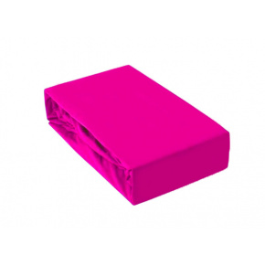 Drap Housse Jersey avec élastique, 180x200 cm Fuchsia
