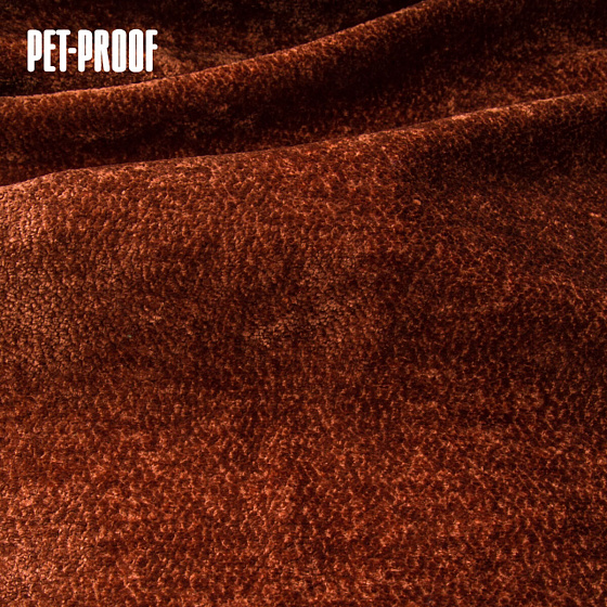 Tissu d'ameublement Aphrodite Deep Terra, super doux et lisse, Pet proof