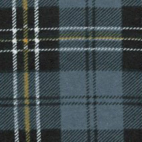 Tissu flanelle de coton à careaux 8x8 cm gris-noir