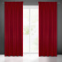 Rideau occultant galon fronceur couleur rouge 135X270 cm