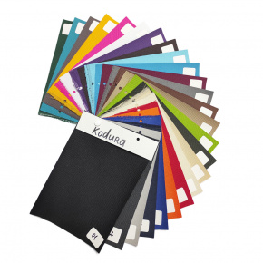 Échantillonneur du tissus imperméables Kodura 600x300, couleur unique