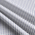 Tissu coton au métre couleur blanche pois grenat 4 mm