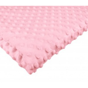 Tissu minky dot, 300 gr/m2, largeur 160 cm, rose