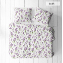 Linge de lit en flanelle avec fermeture, couleur Violet, 140x200 cm 