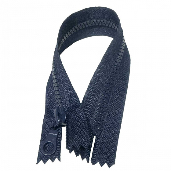 Fermeture éclair 5 mm 25 cm non séparable Bleu marine