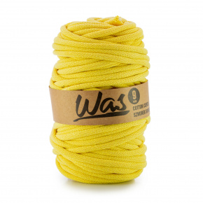 Cordons tressé coton 9 mm, 50 m, couleur jaune clair 060