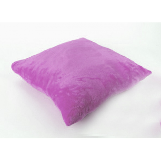 Housse d'oreiller en micro peluche - UNI violet clair - 40X40cm