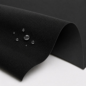 Tissu extérieur imperméable PVC Codura 600D, 360 g/m², 150 cm, Noir