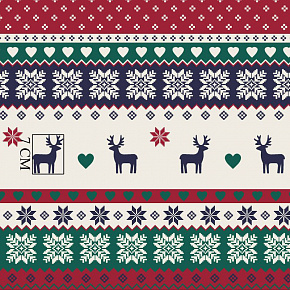 Tissus en coton de Noël au mètre, 160 cm motif Noël 014