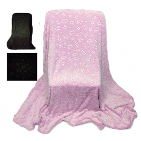 Deka Svíticí nebe, barva růžová 150 x 200 cm