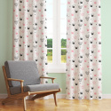Tissu coton au mètre, 125 g/m², largeur 160 cm, imprimé Couronnes rose et blanche