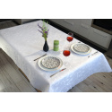 Nappe déperlante Vintage, 110x160 cm, couleur blanche, anti tache