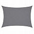 Voile d’ombrage rectangulaire 3x4 m, Oxford 165 g/m², protection contre le soleil avec protection UV, graphite