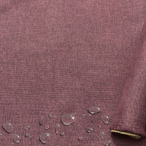 Tissu imperméable imitation lin, 220 g/m², 160 cm, Prune
