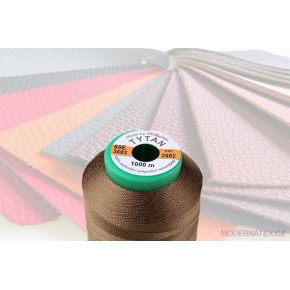 Fils à coudre d'ameublement TYTAN 60E 1000 m couleur marron 2602