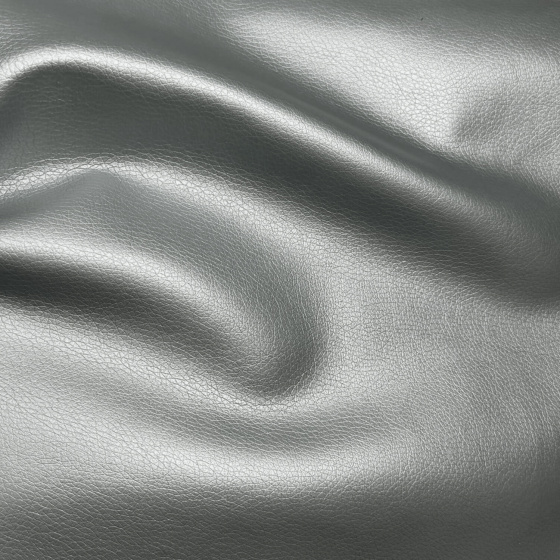 Ekokůže SOFT, barva Silver, glazovaná, koženka metráž