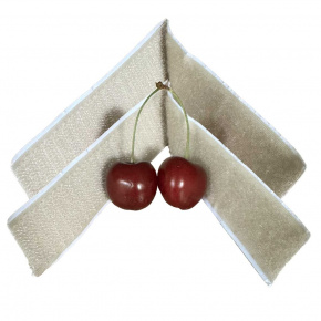 Bande adhésive auto-agrippante crochet et boucle Beige 2x20 cm, largeur 25 mm