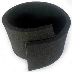 Feutrine technique 20 mm, 3500 g/m², largeur 100 cm, noir