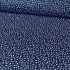 Tissu en coton au mètre, 125 g/m², largeur 160 cm, imprimé à fleurs sur fond bleu