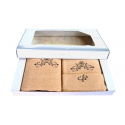 Serviette de toilette à broder en coton, éponge (3 pièces) Beige