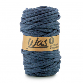 Cordons tressé coton 9 mm, 50 m, couleur denim 300