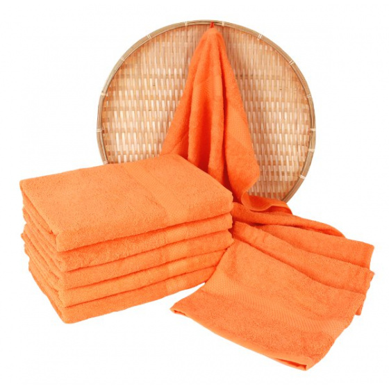 Serviette de bain 50x100 cm, couleur orange