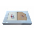 Serviette de toilette à broder en coton, éponge (2 pièces) Beige et Ecru