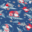 Tissus en coton de Noël au mètre, 160 cm motif Noël 1133-3