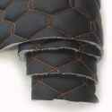 Le cuir écologique GEO couleur noir-orange