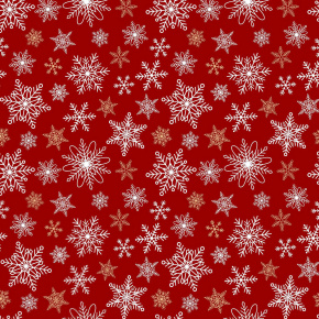 Tissus en coton de Noël au mètre, motif Étoiles de Noël Rouge 160 cm