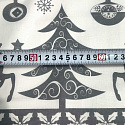 Tissus en coton de Noël au mètre, 160 cm motif Scandinave Gris