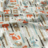 Tissu coton au métre imprimé Animaux couleur biege