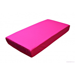 Drap de lit en coton à caoutchouc 120 x 60 cm amarante