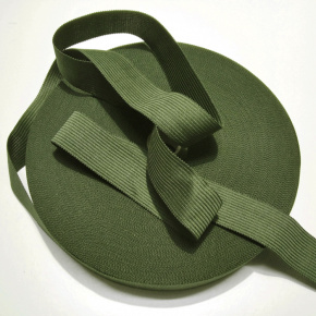 Bande ourlet polyester 20 mm  couleur khaki