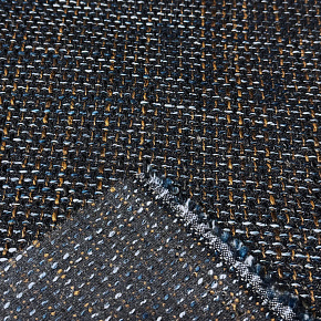 Tissu d'ameublement NEVADA 14 Bleu-Brown