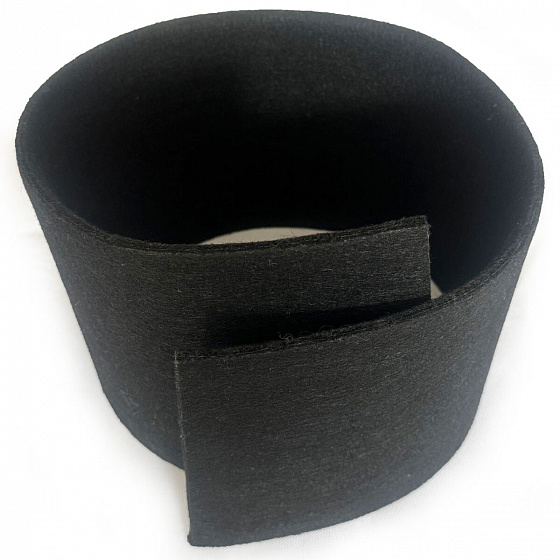 Feutrine technique 10 mm, 1300 g/m², largeur 100 cm, noir